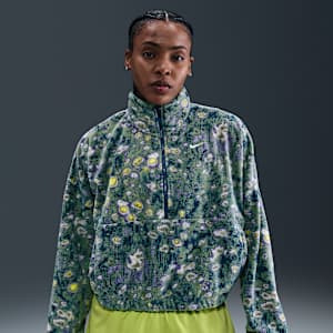 Nike One Women's Therma-FIT Oversized 1/2-Zip Fleece Top. Nike.com